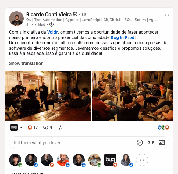Post de Ricardo Conti Vieira no LinkedIn